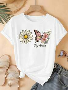 Women T-Shirts - White - View 2