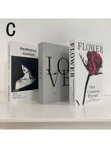 3pcs Minimalist Fashion Foldable Decorative Fake Books, Cafe Decor, Showroom Desktop Realistic Book Prop - one-size - View 10