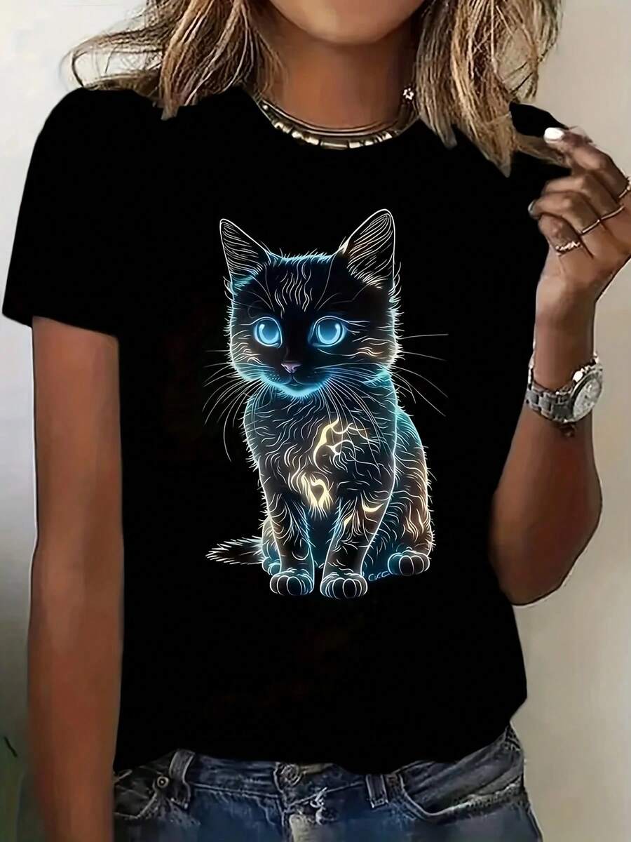 Women T-Shirts - Black - View 1