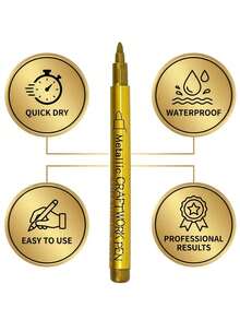 Gravestone Marker Pen | For Restoring Gravestones And Granite, Marble. Used For Faded Text On Stone Surfaces, Weather-Resistant, Quick-Drying Oil-Based Fine Tip, Suitable For Cemetery Maintenance And Marble/Tile Color Restoration, Specially Designed For Gravestone Care And Epitaph Restoration - Multicolor - View 9
