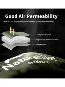 Naturehike 4-Season Thickened Warm Sleeping Bag, Waterproof & Windproof, Suitable For Outdoor Camping, Single Person Portable - Multicolor - View 6