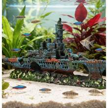 1pc Aquarium Decoration, Resin Crafted Fish Tank Decor, Hiding House For Fish And Shrimp, Aquarium Landscape Ornament - A - View 5