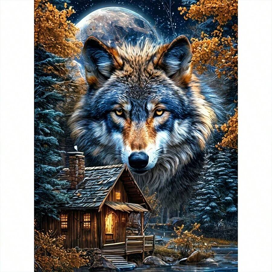 一套钻石画套装,全钻钻石画套装,钻石点画DIY,全钻艺术工艺品,适合家居墙面装饰礼品,钻石画套装 - 圓鑽 - 查看 1