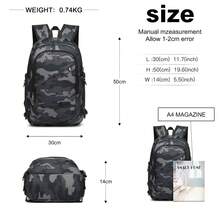 Large Laptop Backpack 15.6 Inch USB Charging Port Anti Theft With Lock Water Resistant Business Travel Rucksack Work Computer Backpack For Men Women School Office Gift Camo - Camo - View 3