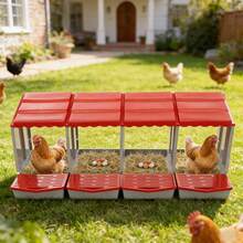 Poultry And Livestock Cages & Accessories - Red + Gray - View 10