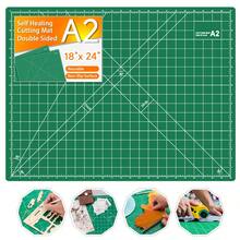 Self Healing Cutting Mat 18"X24", A2, Rotary Fabric Cutting Mat For Sewing, Quilting, Crafts & DIY, Double Sided Green - Green - View 1
