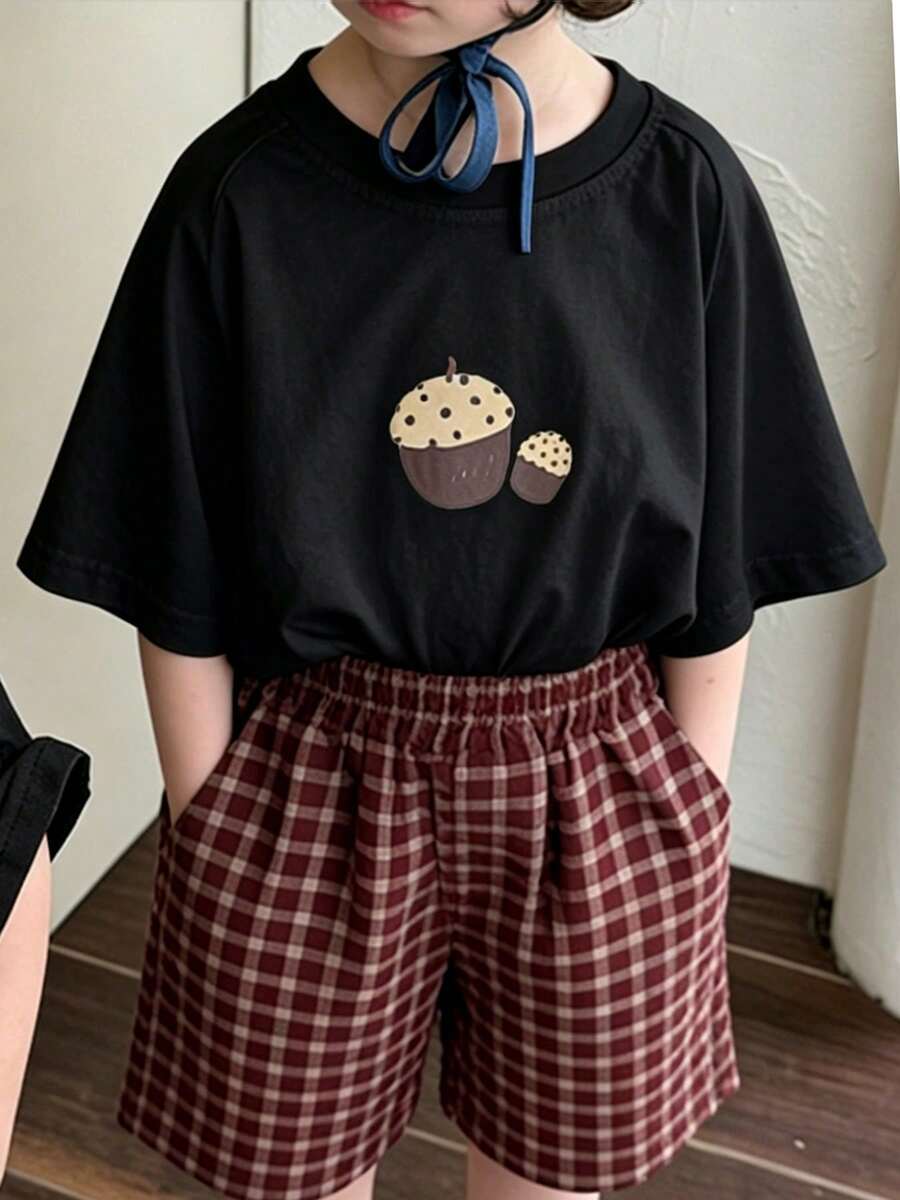 Young Girls T-Shirts - 黑色 - 查看 1