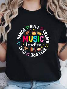 Women T-Shirts - Black - View 7