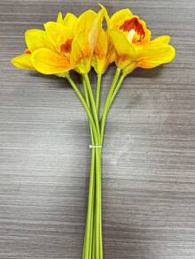 6支/套 新款6头长枝兰花仿真花，高端家居及办公室桌面装饰假花 - 多色 - 查看 13