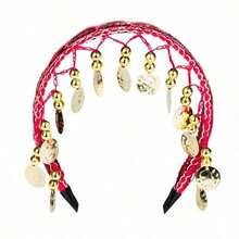 1 chiếc mũ đội đầu múa bụng phong cách Bohemian - Dây đeo đầu lấp lánh có thể điều chỉnh, thích hợp cho đám cưới/lễ hội/câu lạc bộ, vương miện tóc phong cách retro Y2K. - Nhiều màu - Xem 9
