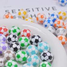 40/30/10pcs Macaron Color Football Beads, Suitable For Jewelry Making, DIY Bracelets, Keychains, Sports Enthusiasts Accessories, Sports Themed Projects - Football Beads - View 8