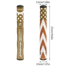 American Flag Golf Putter Grip, Non-Slip PU Leather Golf Accessories, Multiple Colors Available - C - View 3