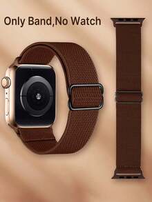 Huastonband Compatible With Apple Watch Band For Women 38/40/41/S10/11-42mm, 42/44/45/46/49mm Brown Nylon Band Comfortable And Breathable, Suitable For Apple Watch Band Women's SE/S10/S11/S9/S8/S7/S6/S5/S4/S3 Summer Sports Yoga Fitness Wear, Smart Watch Accessories Band, Men's Accessories Women's Accessories Beach Travel Graduation Season Student Gift, - Brown - View 6