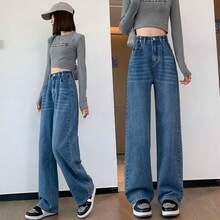 [8835: Blue, Adjustable Waist, Long Pants]
