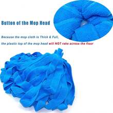 EaseYourDay Microfiber Cloth String Mop Head Refill, Loop End Screw On Mop Head Compatible With All Standard US Threading Pole (Acme 3/4 Inch Thread) (1) - ColorA - View 6