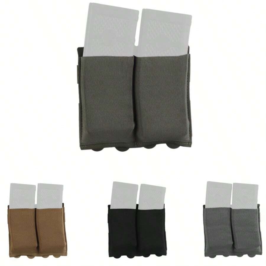 Double Elastic Magazine Pouch | Quick-Access Cartridge Holder | Range & Outdoor Shooting Accessory - Multicolor - View 1