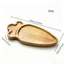 Wooden Tray, Rosewood Tray, Carrot Shaped Dessert Plate, Cute Tea Tray, Coffee Cup Heat Insulation Wooden Plate, Coaster, Cake Dessert Wooden Small Plate, Wholesale Factory - Ginger - View 9