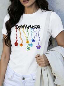 Dam-T-shirts - Vitt - Visa 1