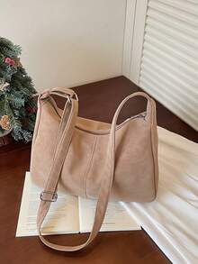 Bolso de hombro para mujer, nuevo diseño de moda, elegante y con estilo - Caqui 2 - Ver 7