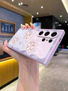1 buah Casing Ponsel Android Kompatibel dengan S25Ultra S24Ultra S23Ultra S22Ultra/Redmi12 Note 13/ Series, 1 buah Casing Ponsel Silikon Lembut Tahan Guncangan dan Anti Sidik Jari dengan Bingkai Ungu Minimalis Mewah dan Motif Daun Semanggi Empat Kelopak. - Mauve Purple - View 6