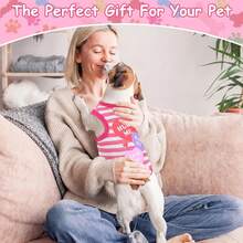 6 Pieces Dog Shirt Puppy Sweatshirt Pet Sleeveless Vest Dog Clothes Doggy Female Apparel For Small To Medium Dogs Puppy Cat(Cute Patterns,XS Size) - 可愛的圖案 - 查看 6