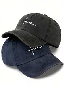 1pc Unisex Solid Color Versatile Printed Breathable Baseball Cap, Vintage Distressed Dad Hat, Suitable For Daily Wear, Sports, Hiking, Etc. - R - View 14