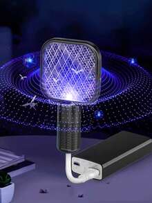 Matamoscas USB con luz UV, lámpara eléctrica portátil mini mata insectos para uso en interiores, exteriores, campamento, coche, hogar, hotel, repelente de plagas - USB - Ver 3