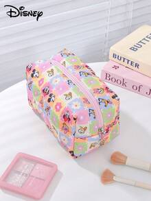 Disney Quilted Ditsy Floral Makeup Bags Handle Cosmetic Make Up Organizer Toiletry Bag Portable Travel Makeup Pouch Bags And Purses Pencil Case - Multicolor - View 14