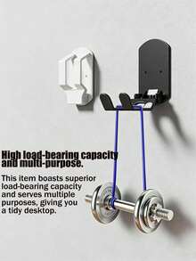 Adjustable Solid Color 2-In-1 Game Controller Holder & Headphone Hook, Wall-Mounted Foldable No Drilling Design, Includes Universal Hook, Easy Installation, Practical Hook, ABS Material, Suitable For Home Or Dorm Storage, Bedroom Accessories, Shelves, Mother's Day Birthday Gift Celebration - Multicolor - View 4