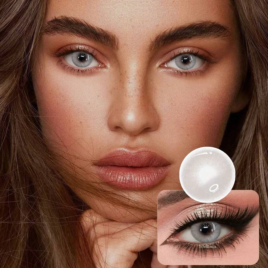 Polar Gray Little Devil Eye Contact - Moisturizes And Daily Wear, Enhances Your Appearance On Holidays And Birthdays, Cheap, Valentine's Day, Cheap Goods, Travel, Travel Essentials, Room Decoration, Valentine's Day Gifts, Cheap Things, Rooms, Vacation Essentials, Women's Gifts, Bedrooms, Valentine's Day Supplies, 99 Cents - Xám - Xem 1