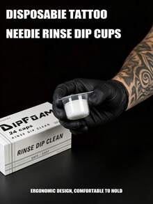 Disposable Tattoo Ink Cleaning Foam Cup - Tattoo Needle Cleaning Sponge, No Mess Ink Residue Absorption, Hygienic Fast Cleaning For Tattoo Artists - View 9