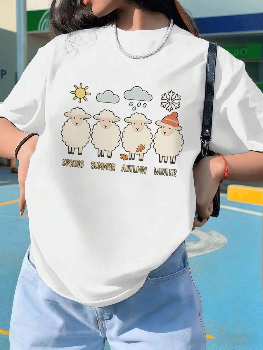 Women T-Shirts - White - View 1