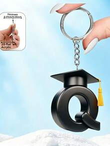 2D Acrylic Graduation Letter Design Keychain, Ideal Gift For Graduates, Teachers And Classmates - Graduation Cap - View 36