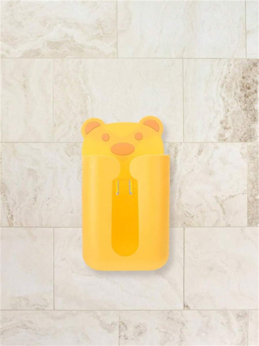1pc Cartoon Tissue Box, Toilet Paper Holder, Bathroom Tissue Storage Rack, Wall Mounted Tissue Container, Bathroom Accessories, Bathroom Storage And Organization - Multicolor - View 1