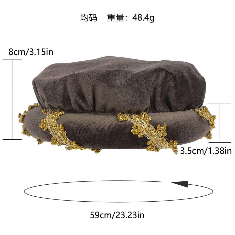 Cosplay Clothing - 263301 Medieval Women's Hat 1 Brown - One Size - View 1
