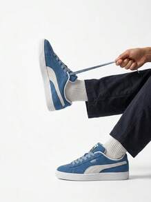 Suede XL Lace Unisex Trainers Blue 398310-01 - Blue - View 1