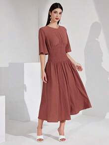 Women Short Dresses - Red - View 6