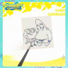 SpongeBob SquarePants 5pcs/Set Metallic Themed Stickers, Waterproof Glossy Paper Material, Suitable For Laptops, Humorous & Fun Design, Easy To Peel And Stick, Suitable For Children's Party Gifts, Easter Party Supplies And Room Decor (Random Styles) - Multicolor - View 7