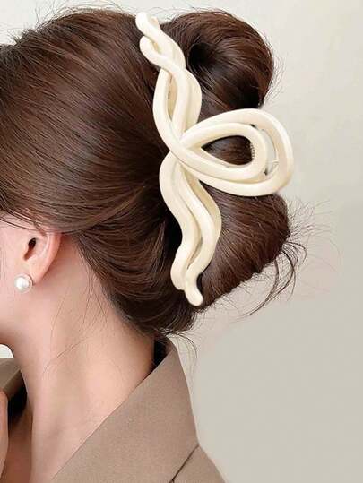 1 chiếc băng đô hình cá mập thanh lịch với nhiều kẹp, thiết kế mới với kẹp dày dành cho tóc bồng bềnh, trang trí sóng tóc.