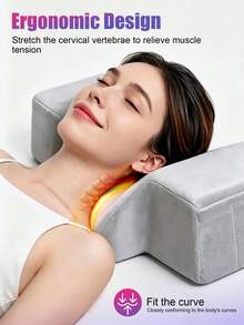 Oreiller pour extension de cils avec soutien du cou, oreiller pour extension de cils en mousse à mémoire de forme en velours confortable et non déformable pour salon de beauté, coussin ergonomique pour le cou pour l'extension de cils et le maquillage, soutien confortable de qualité professionnelle pour salon, permettant d'obtenir des résultats parfaits pour les cils et le maquillage, conception ergonomique extrême, adapté à une utilisation à long terme - Multicolore - Voir 3