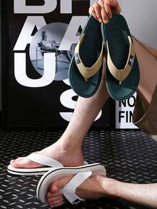 Men Slippers - Green - View 5