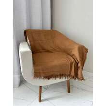 Luxury Sofa Throw 2.10 X 1.20 M, Decorative And Protective, 100% Cotton - Đất nung - Xem 3