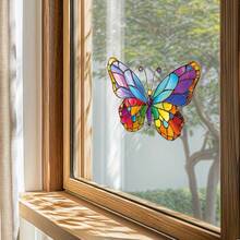 1pc Colorful Bird & Butterfly Static Cling Window Sticker, No Glue Needed, Suncatcher, Home Garden Glass Decal, Party Decoration, RV Window Sticker, Made Of PET Material, Suitable For Indoor And Outdoor Use - Bird Window Stickers - View 1