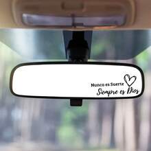 Inspirational Quote Sticker In Spanish - "It's Not Luck, But Eternity" - Rearview Mirror Decal - Suitable For Cars, Laptops, Trucks, Motorcycles, Computers And Phones - Perfect Holiday Gift - Decorative Stickers - View 4