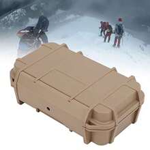 Estuche rígido impermeable, de herramientas para instrumentos de  Resistente a la presión Resistente al desgaste Resistente a los impactos para exteriores impermeable, color barro - Caja doble impermeable color barro - Ver 3
