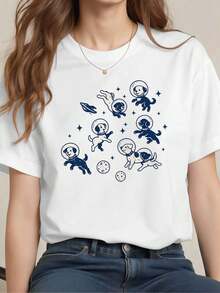 Women T-Shirts - White - View 1