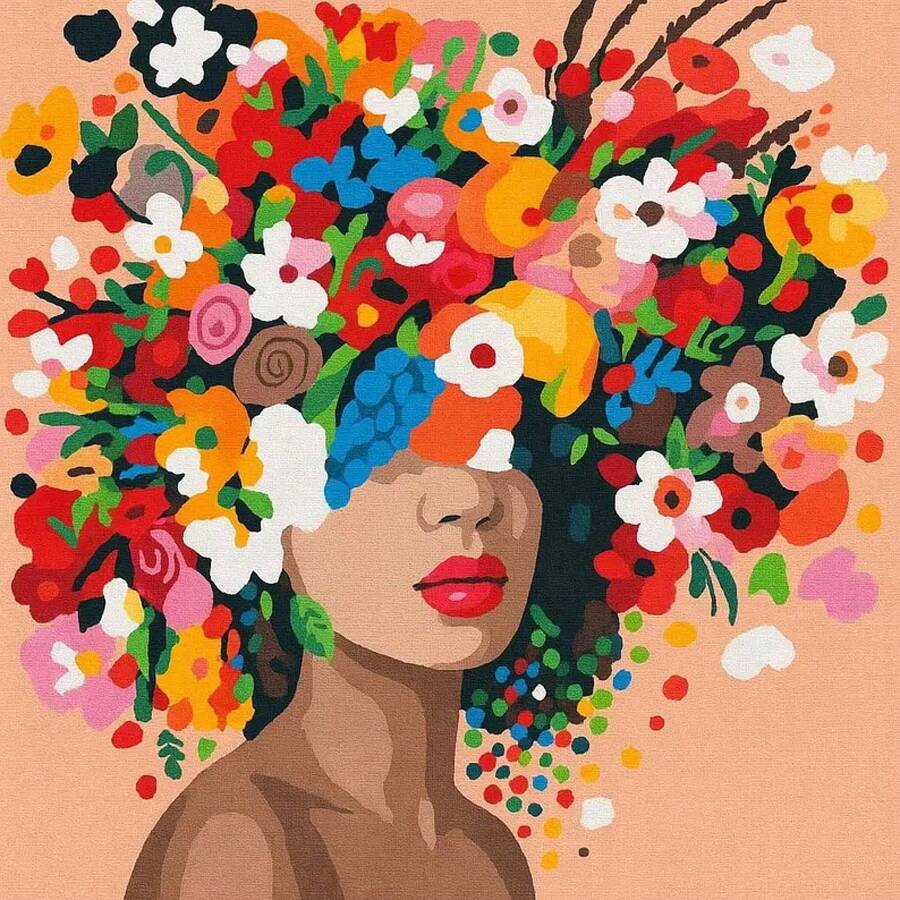 1Pc Framed Canvas Modern Pop Art Canvas Wall Art Printed Posters, 2D Flat, Canvas Wall Art, Suitable For Wall Decoration In Living Rooms, Bedrooms, Bathrooms, Corridors And Kitchens, With Wooden Picture Frame - 有框架 - 查看 1