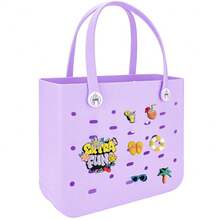 2026 1PC Large Capacity EVA Toiletry Bag Beach Handbag - Perfect For Outdoor Sports, Pool, Boating, And Travel - Multi-Purpose Tote Bag, Shoulder Bag, Ventilated, Durable Storage Bag - Nhiều màu - Xem 23