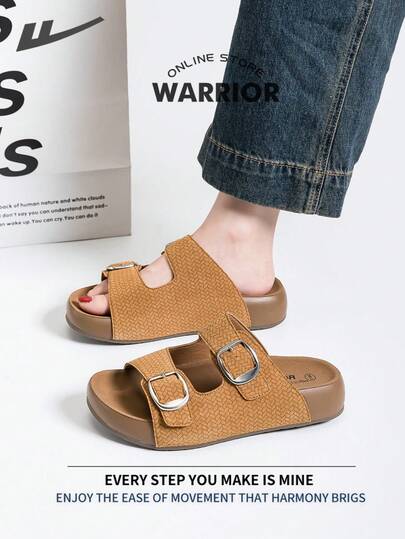  Warrior 夏季女士运动凉鞋，舒适柔软鞋底，时尚百搭，低调风格，休闲百搭，适合户外旅行、通勤、多种场合的沙滩漫步。