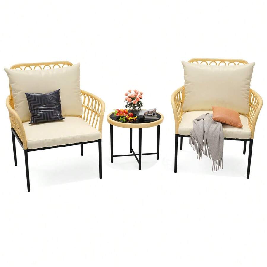 Patio Sofas - Beige - View 1